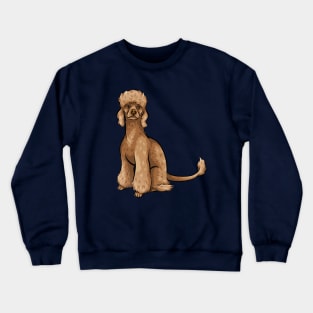 Cute Ginger Poodle Dog Crewneck Sweatshirt